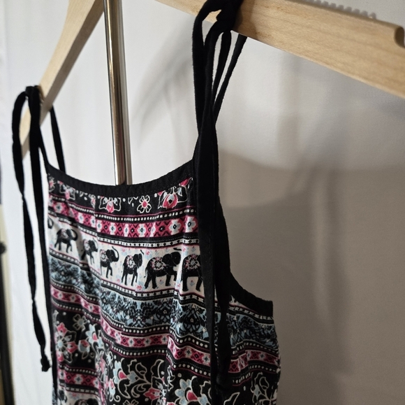 Justice Girls Elephant Print Romper Size 16 – Boho Summer Outfit - Picture 3 of 5